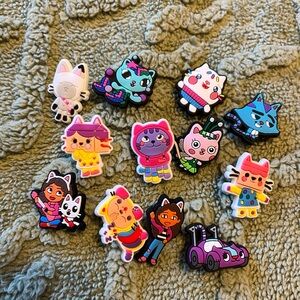 Gabby dollhouse 12Pcs Shoe charms for crocs.